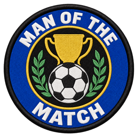 Man of the Match 80mm Embroidered Patch