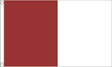 Flagmania Maroon and White Irish County 8ft x 5ft polyester flag