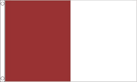 Flagmania Maroon and White Irish County 8ft x 5ft polyester flag