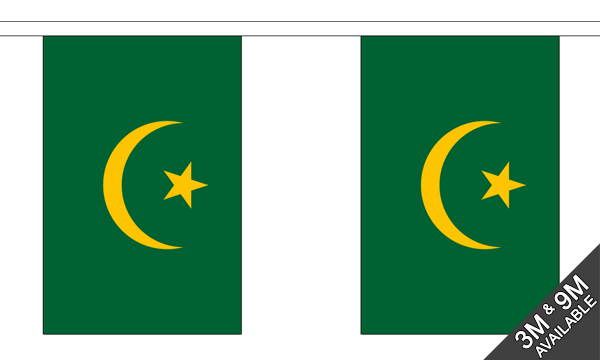 Flagmania Mauritania Old Bunting, 9 metre bunting