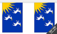 Flagmania Merionethshire Bunting, 9 metre bunting