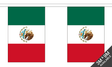 Mexico 3 metre bunting, 10 flags - Flagmania