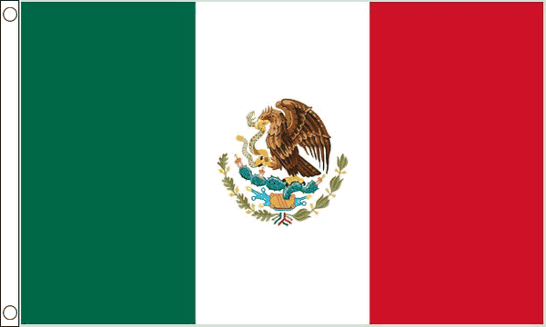 Flagmania Mexico 8ft x 5ft polyester flag