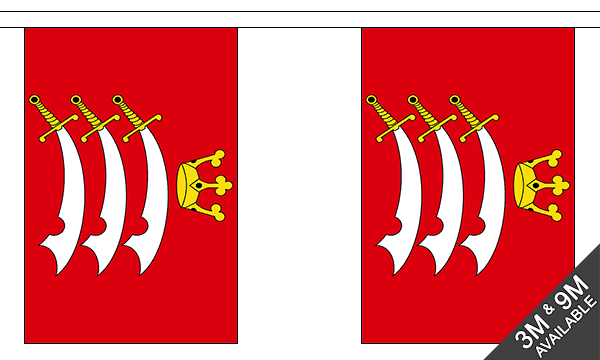 Flagmania Middlesex Bunting, 9 metre bunting