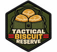 Tactical Biscuit Reserve embroidered patch design preview – 110mm longest edge