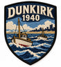 Dunkirk 1940 embroidered patch design preview – 110mm longest edge
