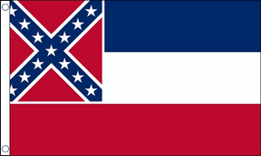 Flagmania Mississippi Old (Confederate) 5ft x 3ft Polyester Flag