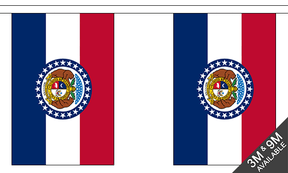 Missouri 3 metre bunting, 10 flags - Flagmania