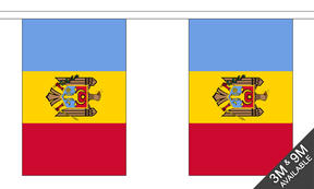 Moldova 3 metre bunting, 10 flags - Flagmania