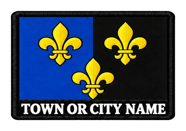 Monmouthshire personalised county patch artwork preview, 90 x 60mm