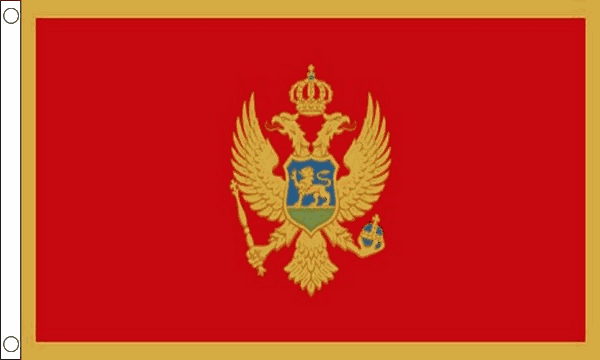Flagmania Montenegro 8ft x 5ft polyester flag