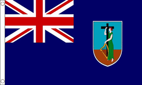 Flagmania Montserrat 3ft x 2ft Polyester Flag on white background