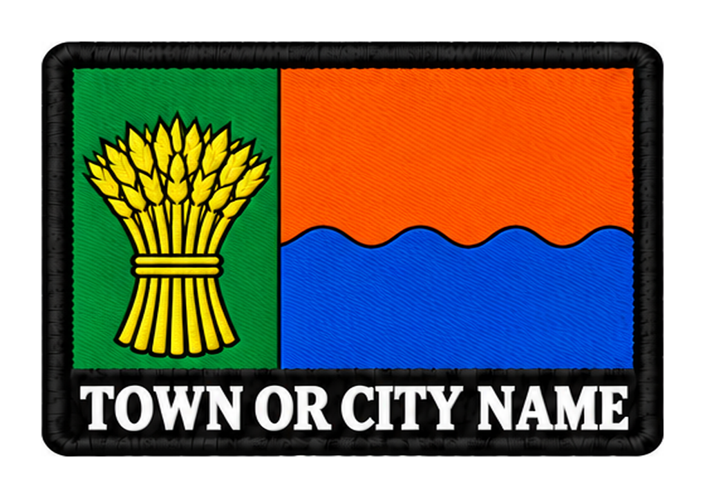 Moray personalised county patch artwork preview, 90 x 60mm