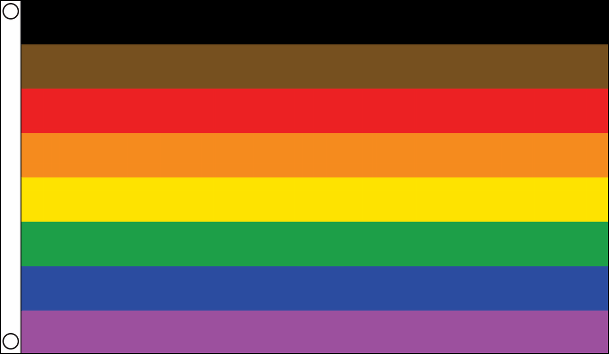 Flagmania More Colour More Pride 3ft x 2ft Polyester Flag on white background