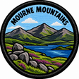 Mourne Mountains 80mm Embroidered Patch