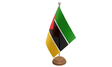 Flagmania Mozambique wooden hand flags, 9x6 inch, pack of 12, no bases