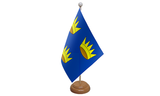 Flagmania Munster wooden hand flags, 9x6 inch, pack of 12, no bases