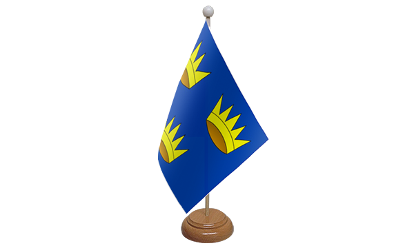 Flagmania Munster wooden hand flags, 9x6 inch, pack of 12, no bases