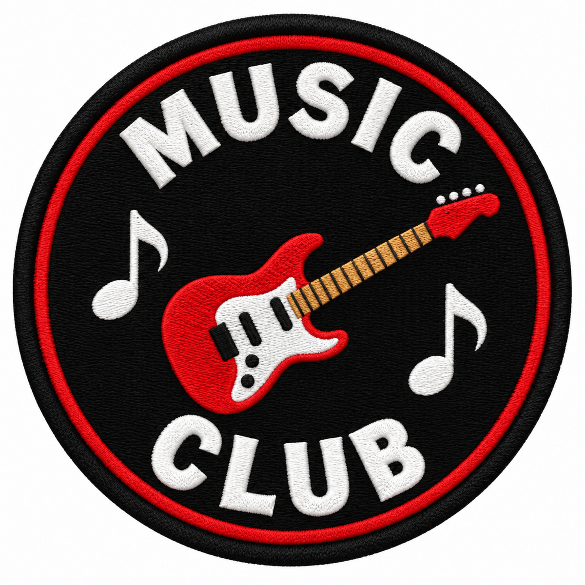 Music Club 80mm embroidered patch