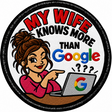 My Wife Knows More Than Google 80mm embroidered patch