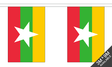 Myanmar New (Burma) 3 metre bunting, 10 flags - Flagmania