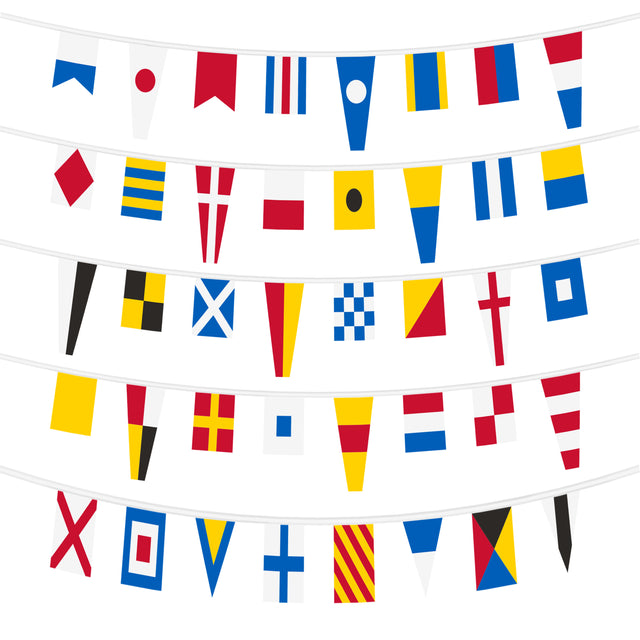 Nautical Signal Bunting (12 Length) 12m 12 metre bunting by Flagmania