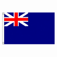 Naval Ensign Blue Squadron flag centred on square white background