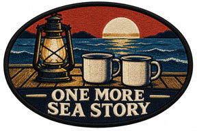 One More Sea Story embroidered patch design preview - 110mm