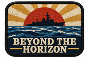 Beyond The Horizon embroidered patch design preview - 120mm