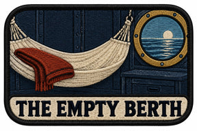 The Empty Berth embroidered patch design preview - 120mm