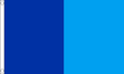 Flagmania Navy Blue and Sky Blue Irish County 3ft x 2ft Polyester Flag on white background