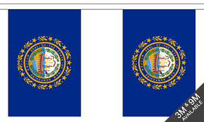 Flagmania New Hampshire Bunting, 9 metre bunting