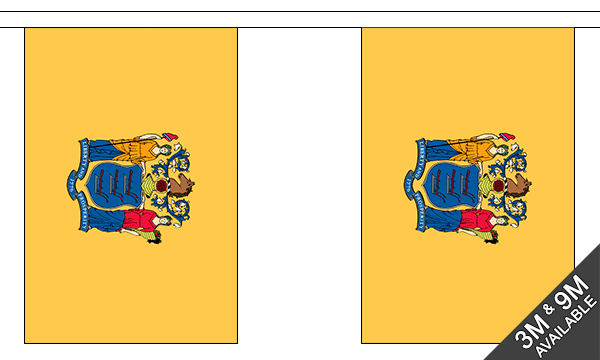 Flagmania New Jersey Bunting, 9 metre bunting