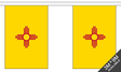 New Mexico 3 metre bunting, 10 flags - Flagmania