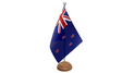 Flagmania New Zealand wooden hand flags, 9x6 inch, pack of 12, no bases