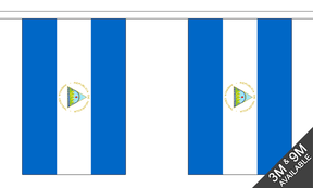 Nicaragua 3 metre bunting, 10 flags - Flagmania