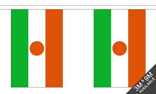 Niger 3 metre bunting, 10 flags - Flagmania
