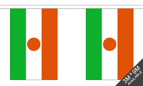 Niger 3 metre bunting, 10 flags - Flagmania