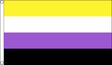 Flagmania Non-Binary 3ft x 2ft Polyester Flag on white background