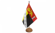 Flagmania Norfolk Old (with Crest) wooden hand flags, 9x6 inch, pack of 12, no bases