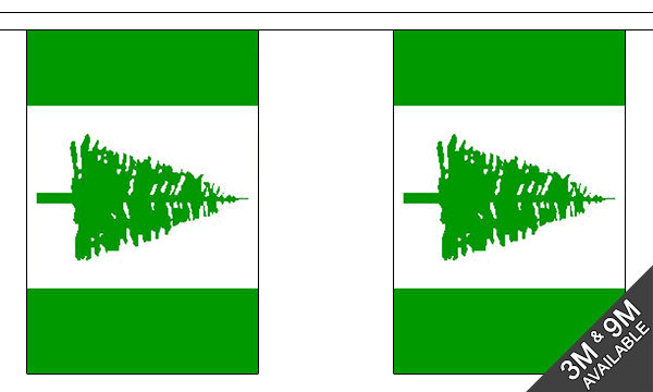 Norfolk Island 3 metre bunting, 10 flags - Flagmania