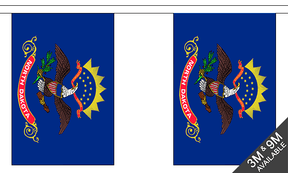 Flagmania North Dakota Bunting, 9 metre bunting