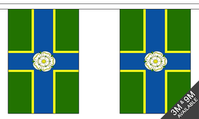 Flagmania North Riding of Yorkshire Bunting, 9 metre bunting