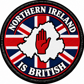 Northern Ireland Is British 80mm Embroidered Patch
