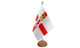 Flagmania Northern Ireland wooden hand flags, 9x6 inch, pack of 12, no bases