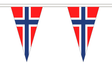 Flagmania Norway Triangle Bunting 20 metre bunting