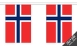 Norway 3 metre bunting, 10 flags - Flagmania