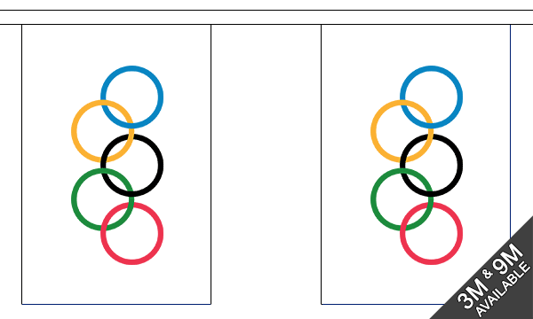 Flagmania Olympic Bunting, 9 metre bunting