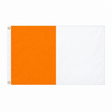 Orange and white Irish county flag with two vertical colour panels