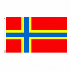 Orkney New Flag centred on square white background